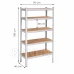 Fémállvány 5 polccal - 180x90x40cm 