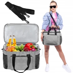 Hűtőtáska- 16L - szürke