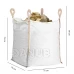 Big Bag 500 kg teherbírású zsák - fehér, bézs színű
