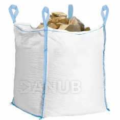 Big Bag 1000 kg teherbírású zsák - fehér kékkel