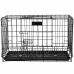 Ketrec állatok számára - összecsukható - 93 x 67 x 56,5 cm - M - fekete