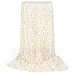 Plüss takaró LUX - 150x200cm - krém + arany levelek