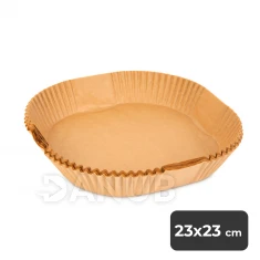 Air fryer sütőpapír - olaj nélküli sütőhöz - négyzet - 23 cm - 50 db / csomag