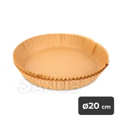 Air fryer sütőpapír - olaj nélküli sütőhöz - kör - 20 cm - 50 db / csomag