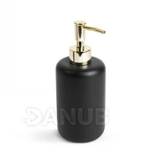 Kézi szappanadagoló - matt fekete / fényes arany
