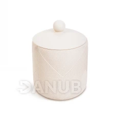 Fürdőszobai tároló tetővel - matt bézs