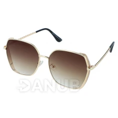 Napszemüveg Glamour - gold/brown