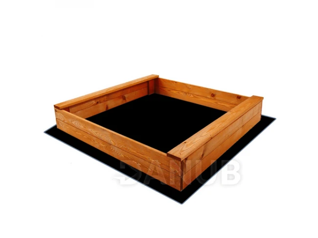 Fa homokozó - 120x120 cm - impregnált - + geotextília