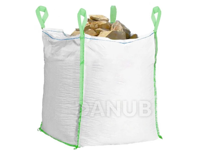Big Bag zsák - teherbírás 1000 kg - fehér zölddel