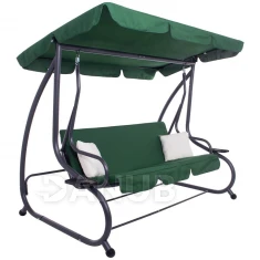 Háromszemélyes kerti hinta Venezia - sötétzöld