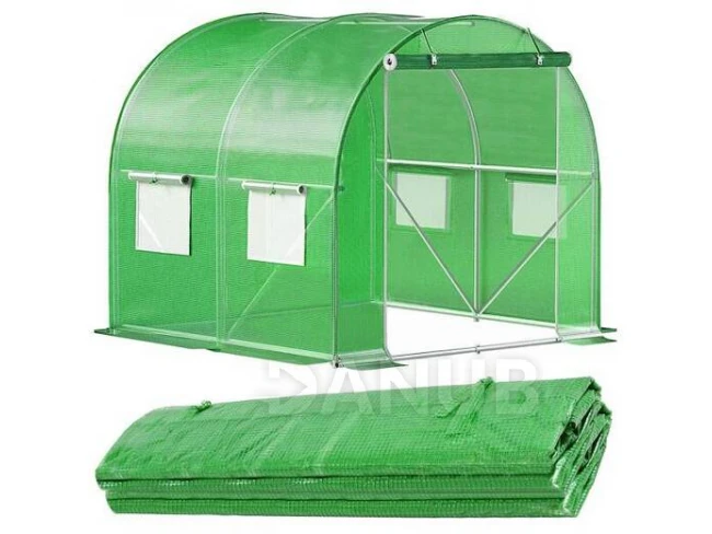 Üvegházi pótfedél - fólia - 2x2x2x m - UV-4 - 140g/m - zöld