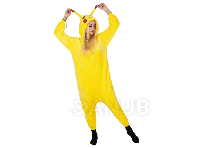 Plüss overall Kigurumi - pikachu minta - M méret - 170 cm