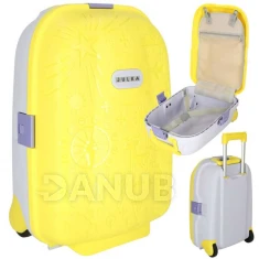 Gyermek gurulós utazóbőrönd - sárga