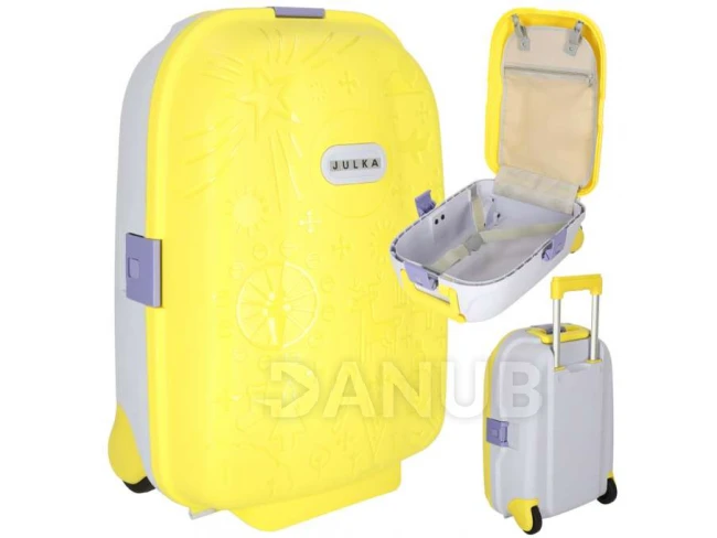 Gyermek gurulós utazóbőrönd - sárga