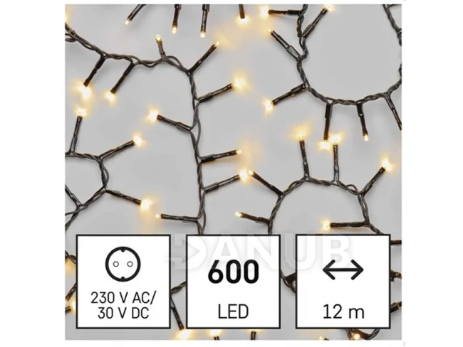 LED karácsonyi fényfüzér – sündisznó, 6 m, kültéri és beltéri használatra, meleg fehér, időzítő LED karácsonyi fényfüzér – sündisznó, 6 m, kültéri és beltéri használatra, meleg fehér, időzítő