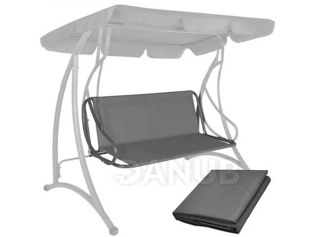 Ülés kerti hintához - 110 x 90 cm - szürke