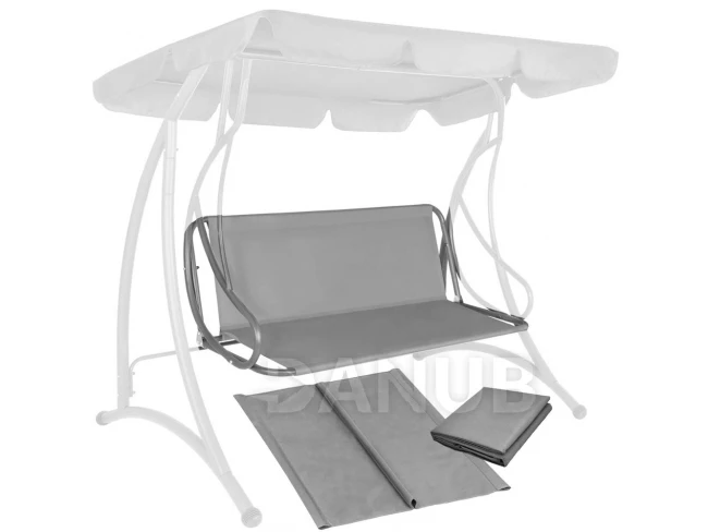 Ülés kerti hintához - 130 x 100 cm - világosszürke