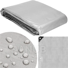 Vastag ponyva - 6x8m - 270g/m2 - szürkésfekete