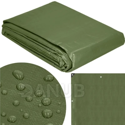 Vastag ponyva - 3x5m - 120g/m2 - zöld