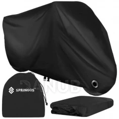 Védőhuzat kerékpárhoz, motorkerékpárhoz, robogóhoz - XXL - 250x105x125 cm - fekete