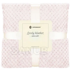 Kétoldalas plüss takaró Warm - 200x220cm - világos rózsaszín