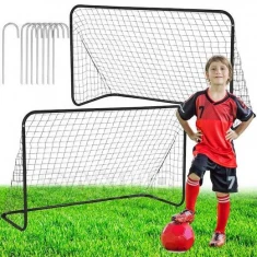 Acél futball edzőkapu - 183x122x61 cm - 2db
