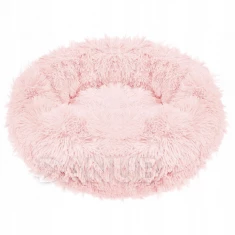 Ágy kutyáknak és macskának plüss 80 cm - rózsaszín