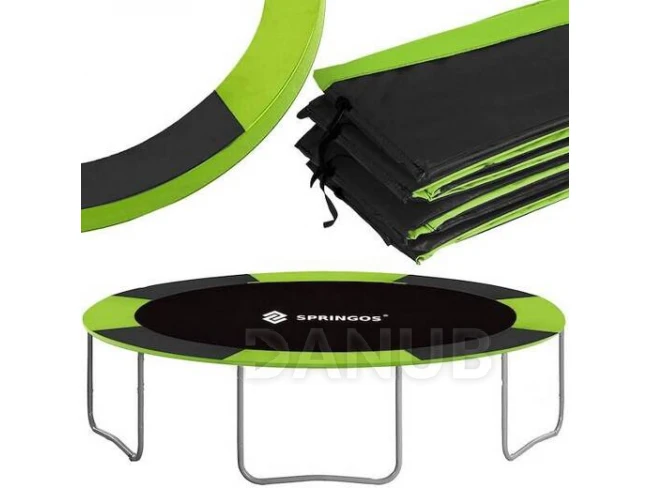Hab rugóvédő trambulinra - 305 cm - fekete-zöld