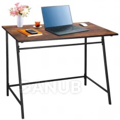 Számítógépes íróasztal - 100x50x76 cm - fekete-barna