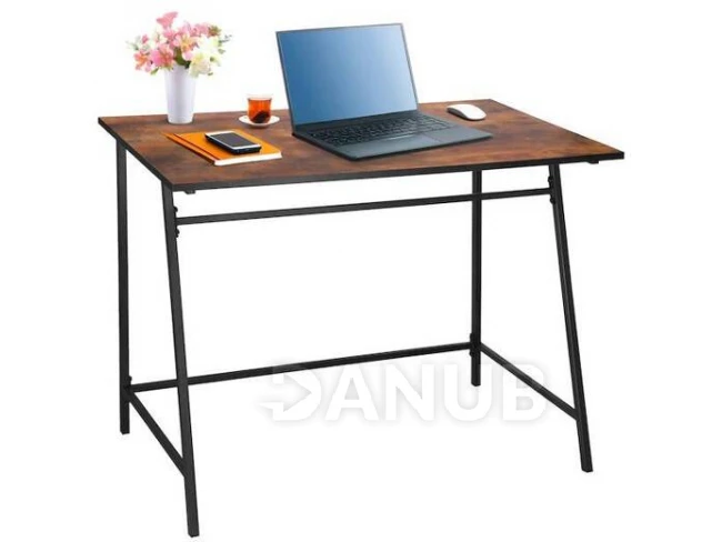 Számítógépes íróasztal - 100x50x76 cm - fekete-barna