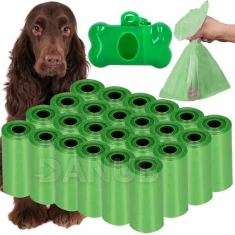 Kutyaürülék zacskók - 432 db - 24 tekercs - 6x2,5 cm - zöld