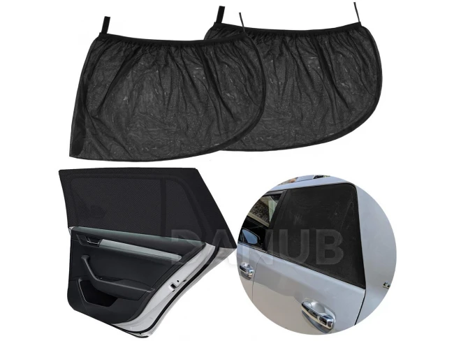 Autós napellenző, 2 darabos készlet - fekete