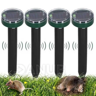 Napelemes riasztó vakondok, pockok, nyestek és más rágcsálók ellen - 4 db 