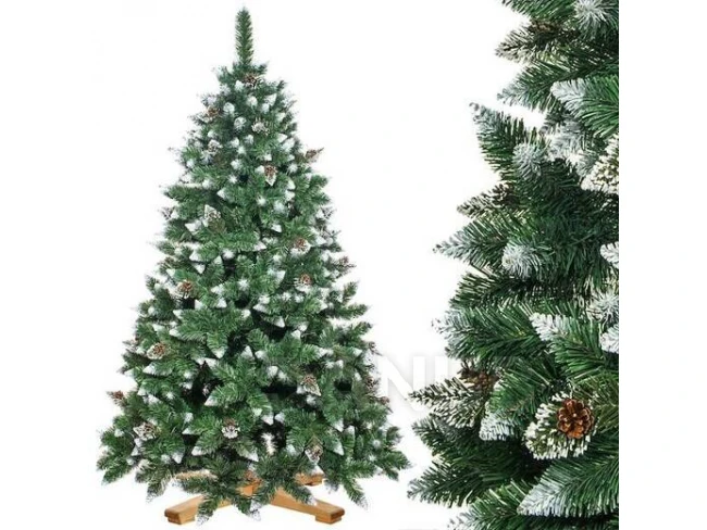 Műfenyő Premium Royal Trees - 220 cm - havas gyémántfenyő tobozokkal