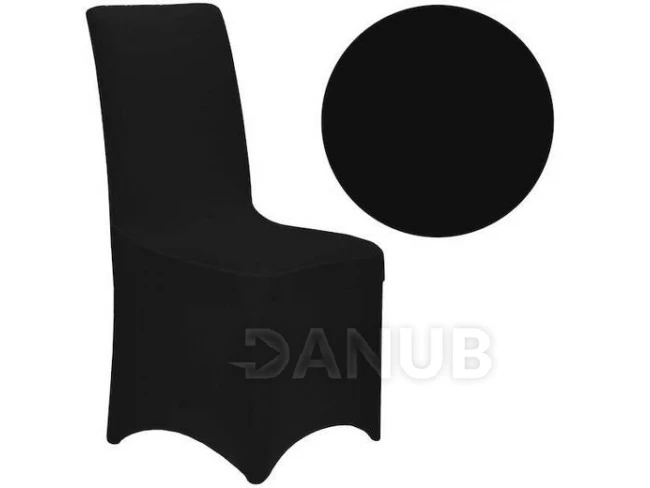 Univerzális bankett székhuzat - fekete