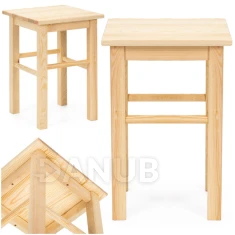 Fa emelt szék – 30x30x43,5 cm – világosbarna