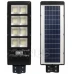 LED napelemes utcai lámpa - 360W - 6000K + mozgás- és szürkületérzékelő + vezérlő - fekete